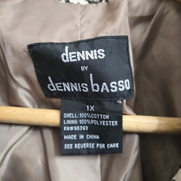 Dennis Basso Womens Mob Wife Classic Leopard Print Swing Coat Animal Print 1X - Picture 8 of 11